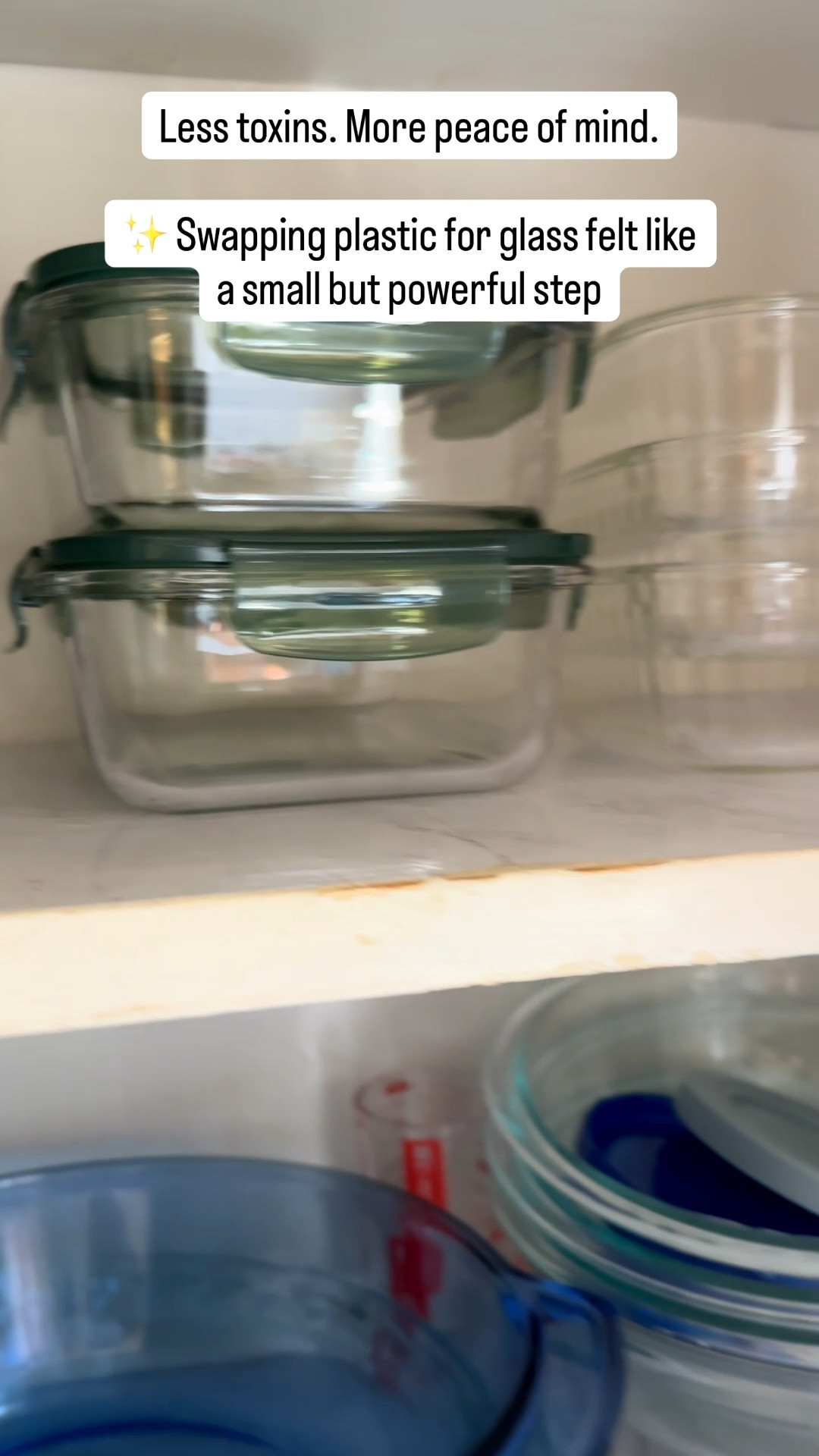 Ever watch something and suddenly your whole life changes? 😅

I watched Plastic Detox on Netflix… and next thing I know, every plastic container in my kitchen is ✨gone✨ and replaced with glass.

Cleaner. Safer. A little more aesthetic too, not gonna lie 🤍
No regrets… just a cabinet glow-up and peace of mind.

If you’ve been thinking about making the switch, this is your sign 👀

Comment GLASS and I’ll share my favorites 💫

#kitchenglowlup #nontoxicliving #glasscontainers #homeupgrade #simpleliving 

#LTKmomlife #LTKHome #LTKdayinmylife
