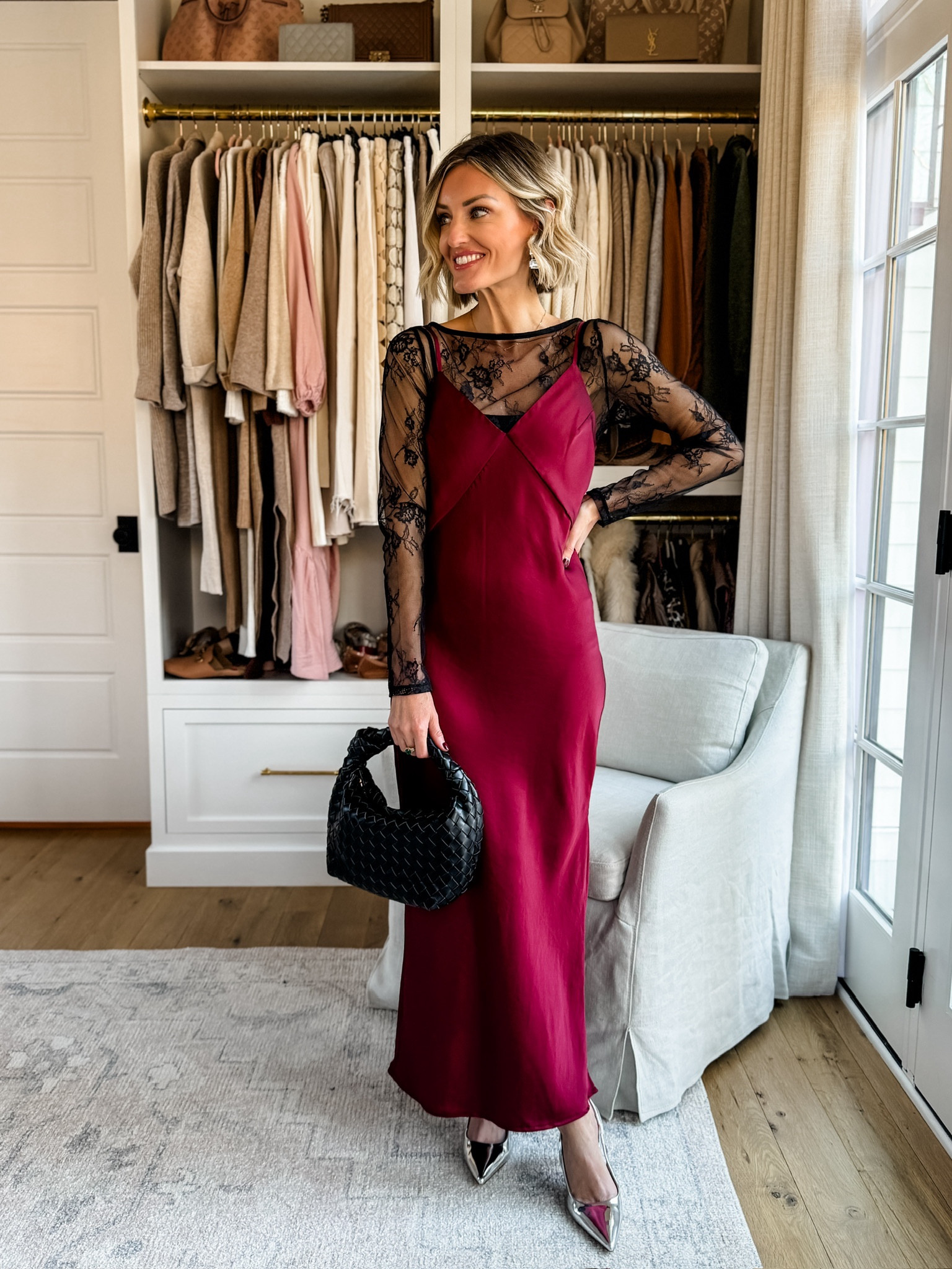 I love this look with the sheer top underneath! Such a pretty layered look! Wearing XS!


Loverly grey, dress, holiday outfit, holiday party, heel 

#LTKHoliday #LTKParties #LTKStyleTip