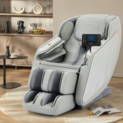 Luxury 4d Zero Gravity Full Body Massage Chair With Sl-track, Full Body Airbags Compression Massage Adjustable Recline Massage Chair With Foot Rollers | Wayfair North America