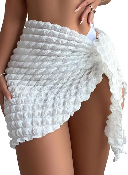 SHENHE Women's Sarong Coverup Short Bathing Suit Wrap Skirt Beach Swimsuit Cover Up       Send to... | Amazon (US)