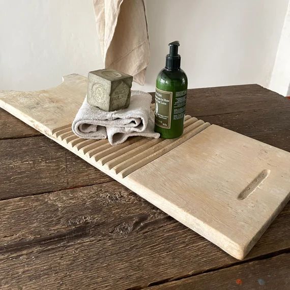 French Antique Washboard Plank Bath Board | Etsy | Etsy (CAD)