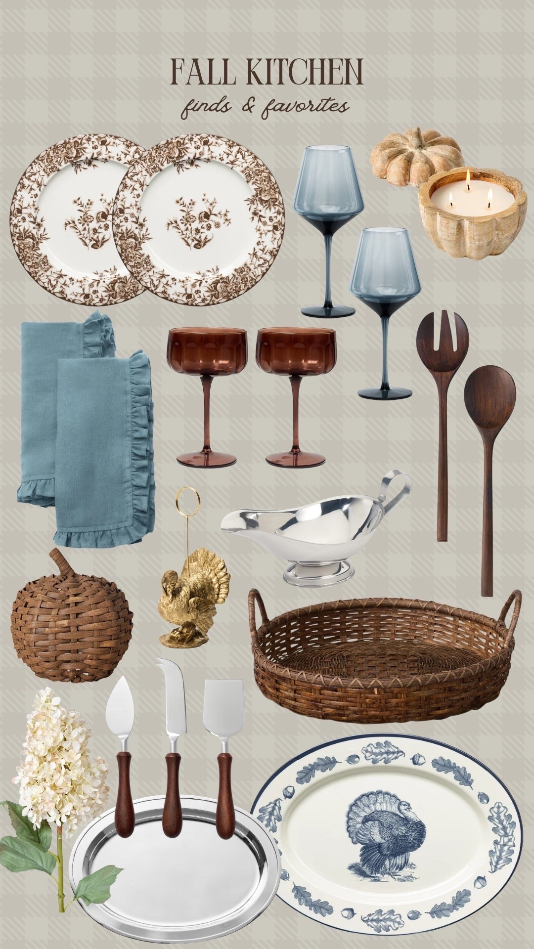 Pretty browns and blues for fall 🍂 Love this palette for a pretty seasonal kitchen 🤍

#LTKHome #LTKSeasonal