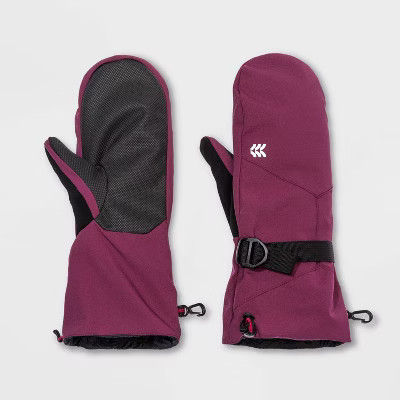 Women's Waterproof Ski Mittens - All in Motion™ Burgundy S/M | Target