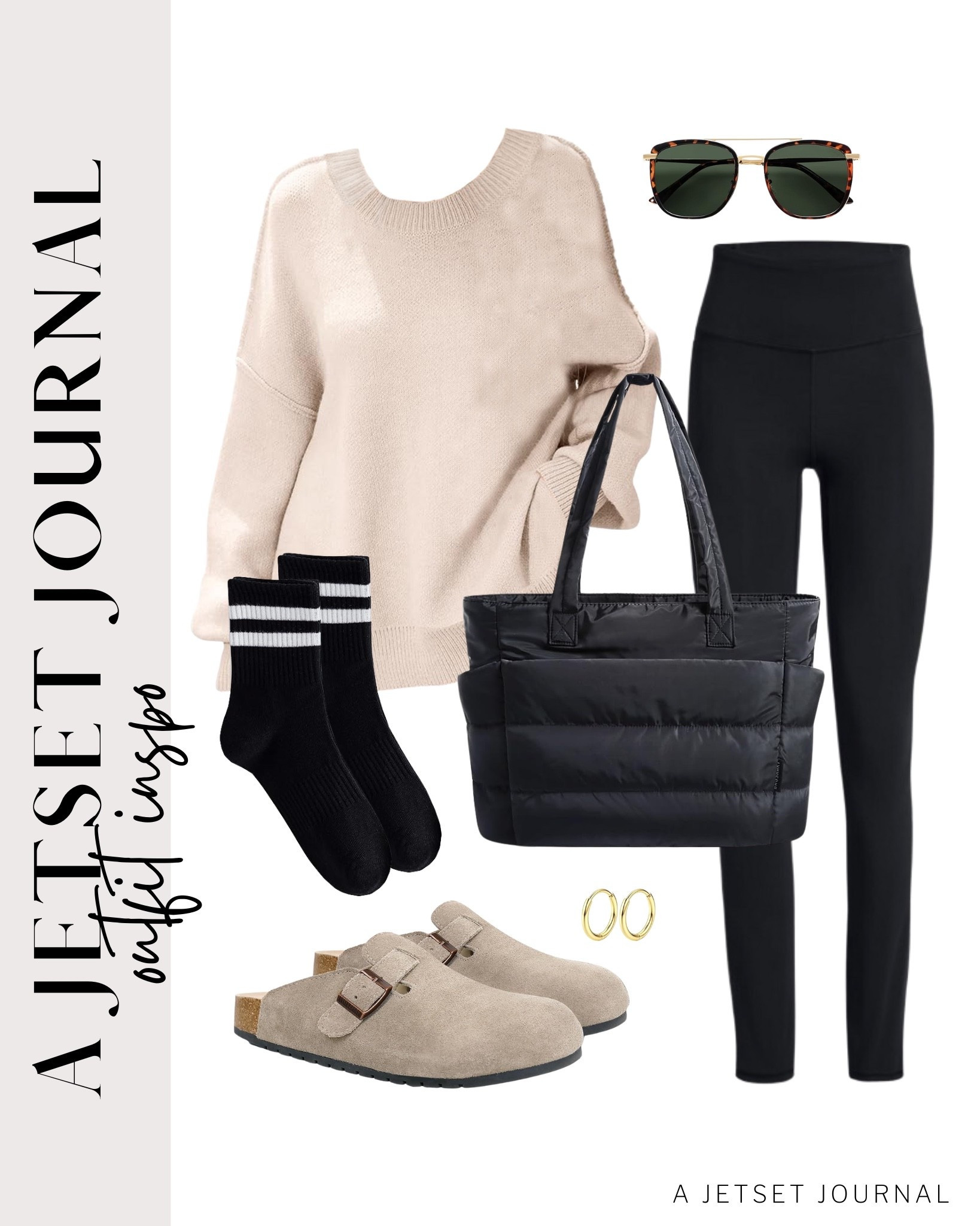 Stay comfy while running errands with these soft leggings and cozy oversized sweaters!
suede clogs, striped crew socks, square sunglasses, viral style, casual outfit idea, running errands, winter outfit, comfy shoes, trendy look, capsule wardrobe, amazon finds, affordable style, winter outfit idea

#LTKFindsUnder50 #LTKU #LTKSeasonal