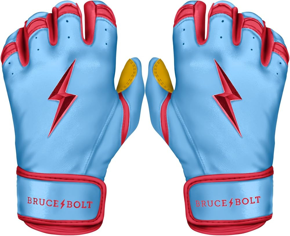 BRUCE BOLT Original Series Short Cuff Batting Gloves - Multiple Colors - Adult & Youth Sizes | Amazon (US)