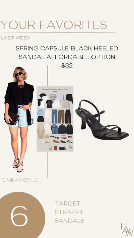 Best Seller: Target Strappy Heels (wearing similar Nine West pair, linked)

#LTKfindsunder50 #LTKstyletip #LTKshoecrush