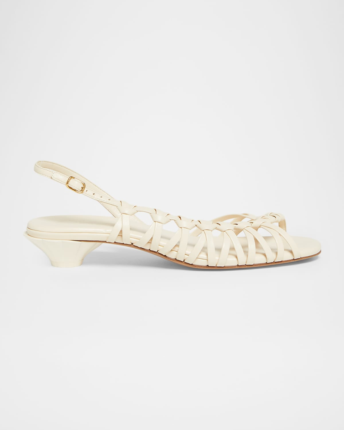 Estra Asymmetric Knotted Leather Sandals | Neiman Marcus