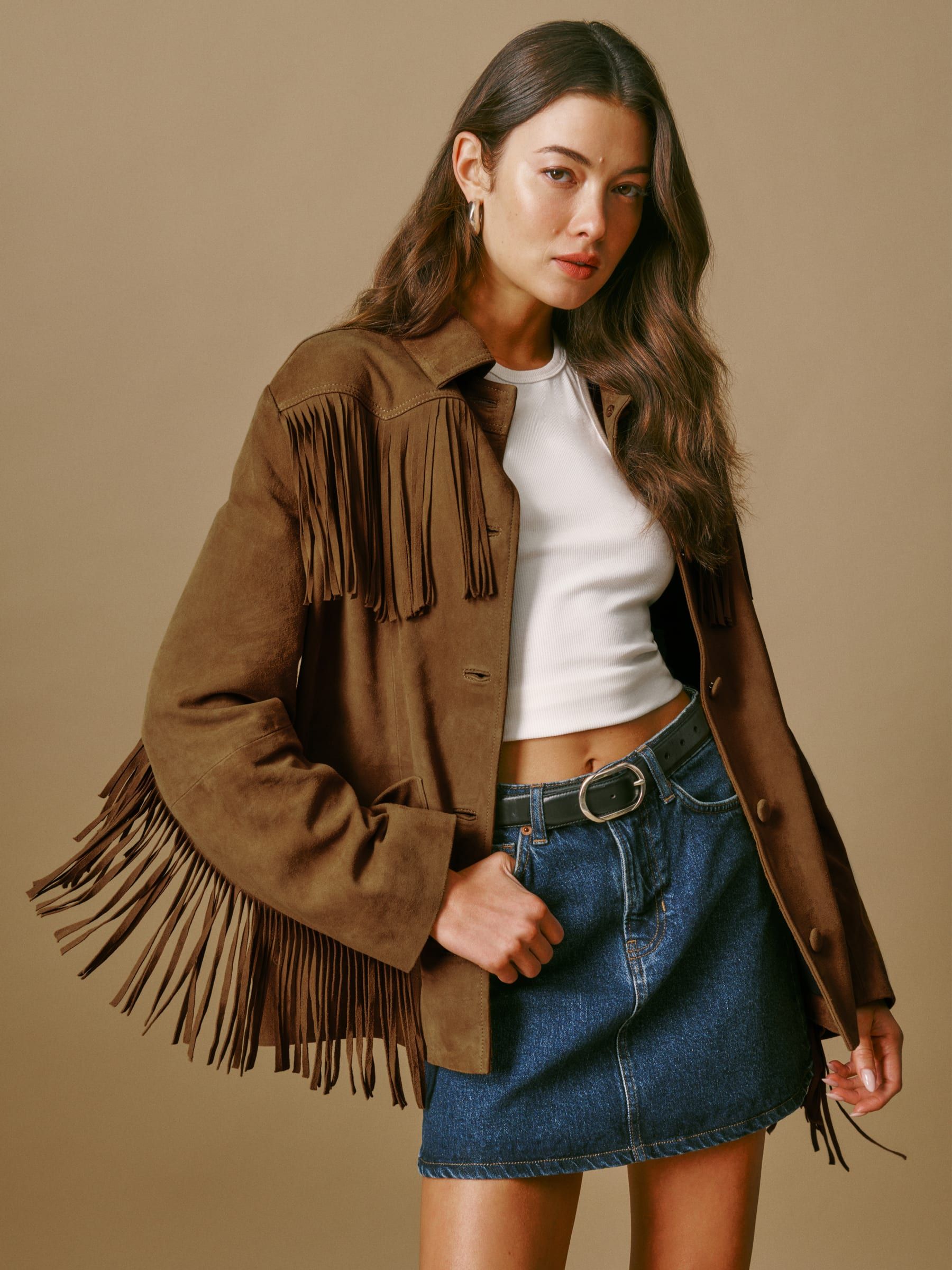 Veda Houston Suede Jacket | Reformation (Global)