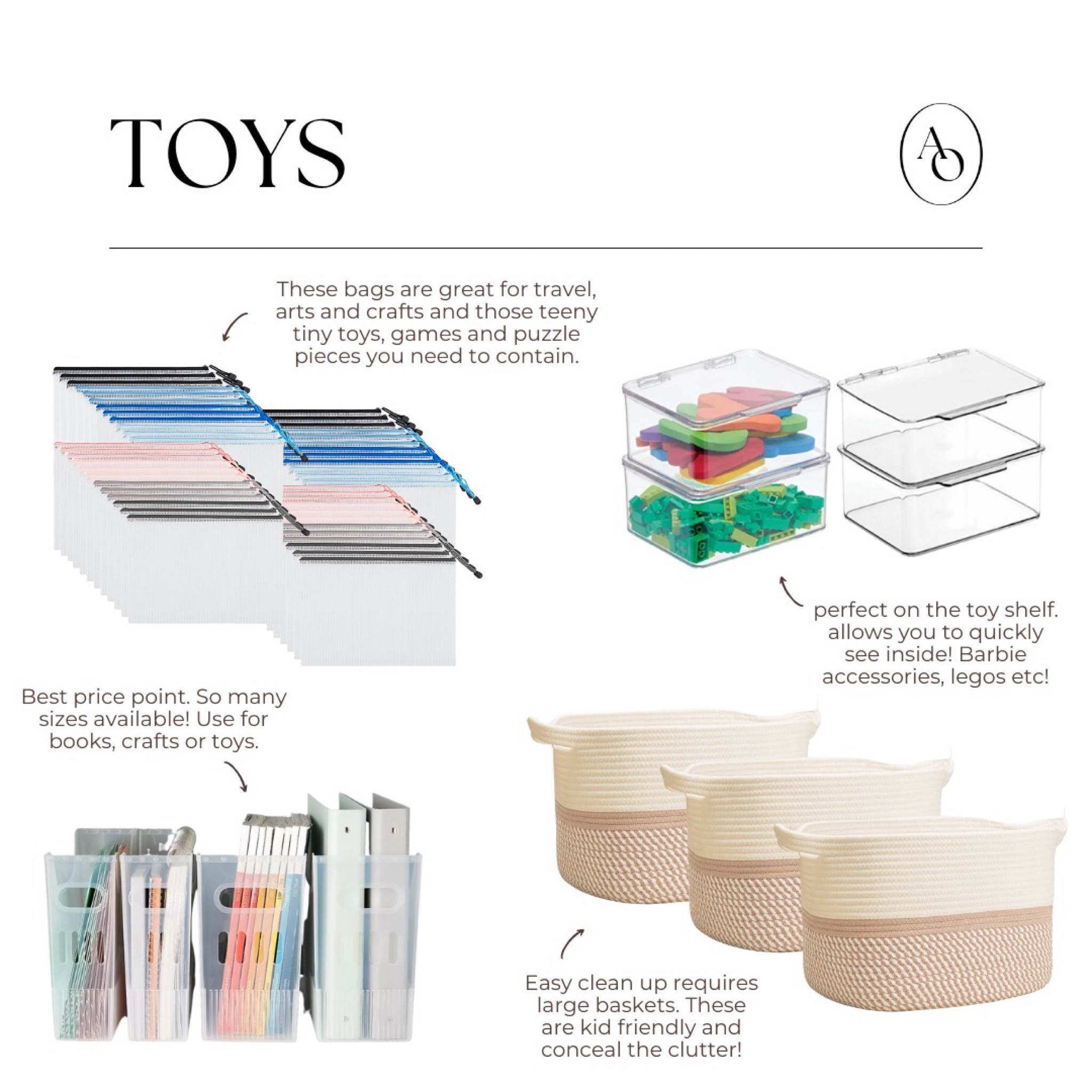 📃 Toys! Day 25 of the #aullorganizedchallenge.
Got 15 minutes? Let’s declutter! 👊🏼

REMINDER: we’re only removing toys that are broken or not getting playtime. This is not a full blown space makeover/time consuming task.

ONE MORE REMINDER: Do not. I repeat DO NOT do this when your children are around. They will instantly turn into little greedy gremlins who insist that the old happy meal toy is actually a precious family heirloom and you’re a monster for even CONSIDERING getting rid of it.

Good Condition? Donate! 

- Check with your kids’ daycare teachers, elementary school, church or dump on your friend with younger kids’ front porch ;) 

That’s it! That’s today’s challenge. We are just grouping these unused toys out of your home. 

Not loving your current storage situation? Look at today's Favorite Product post, or check out my LTK shop for ideas. 💁🏻‍♀️

⭐️ Extra Credit!Post your picture of today's challenge to your stories and tag @aullorganized and use #aullorganizedchallenge to connect with the community!
.

#LTKfamily #LTKkids #LTKbaby