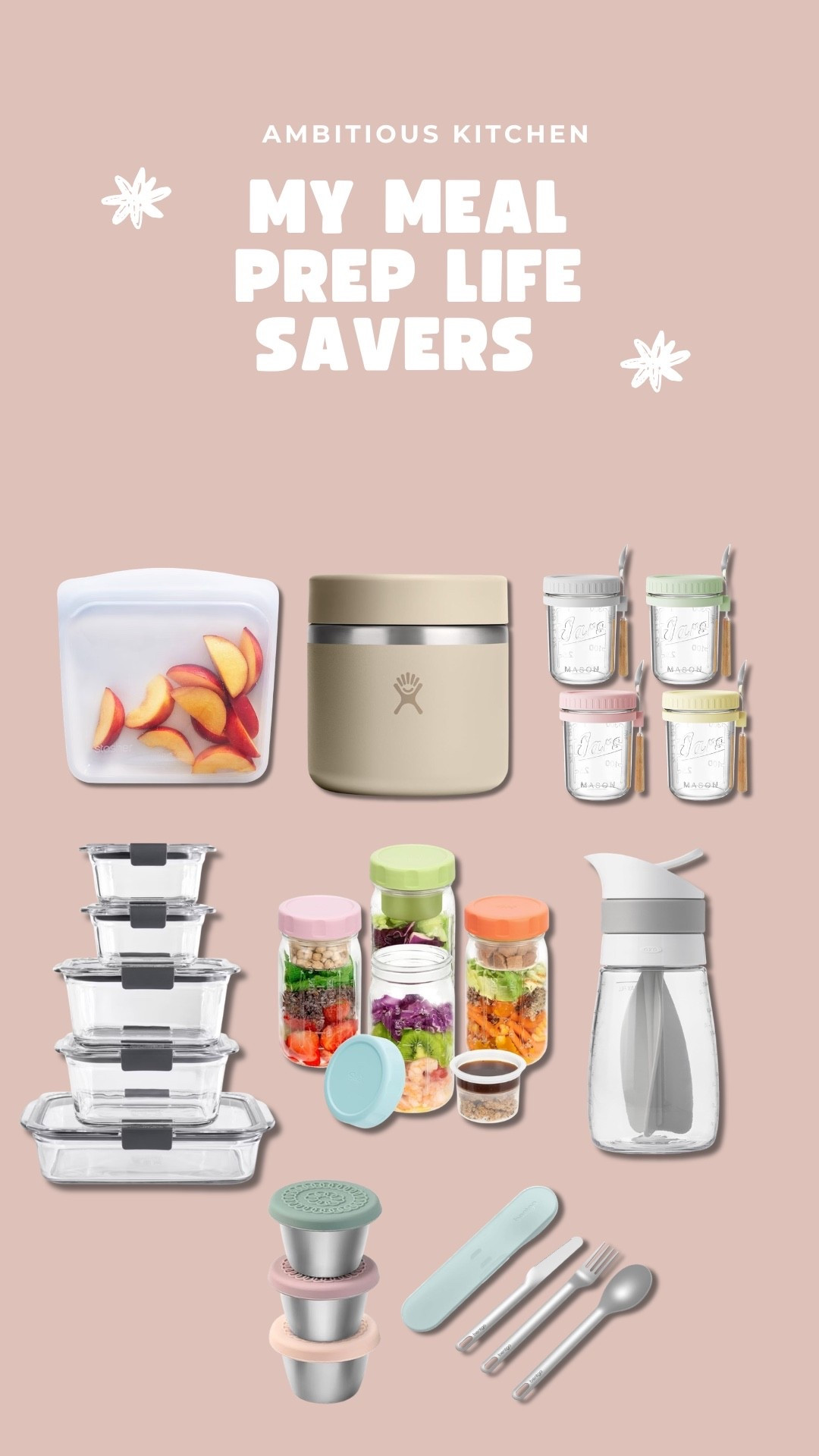my favorite meal prep containers for salads, dressing, etc. ❤️

#LTKHome #LTKmorningroutine