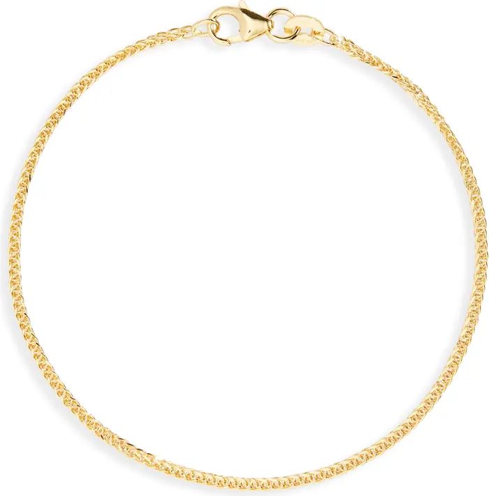 14K Gold Wheat Chain Bracelet | Nordstrom
