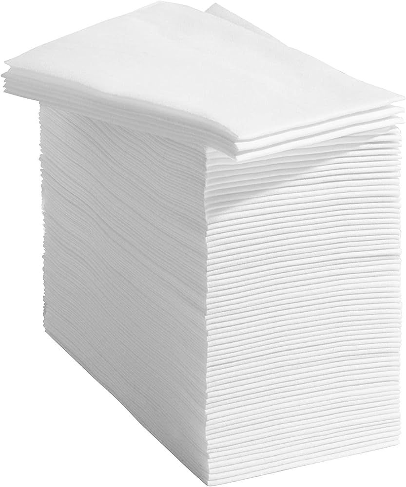 Prestee 50 Linen Feel Disposable Napkins for Bathroom, Weddings, Parties, and Dinners | Amazon (US)