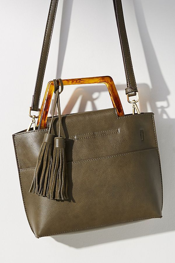 Janie Lucite-Handled Tote Bag | Anthropologie (US)