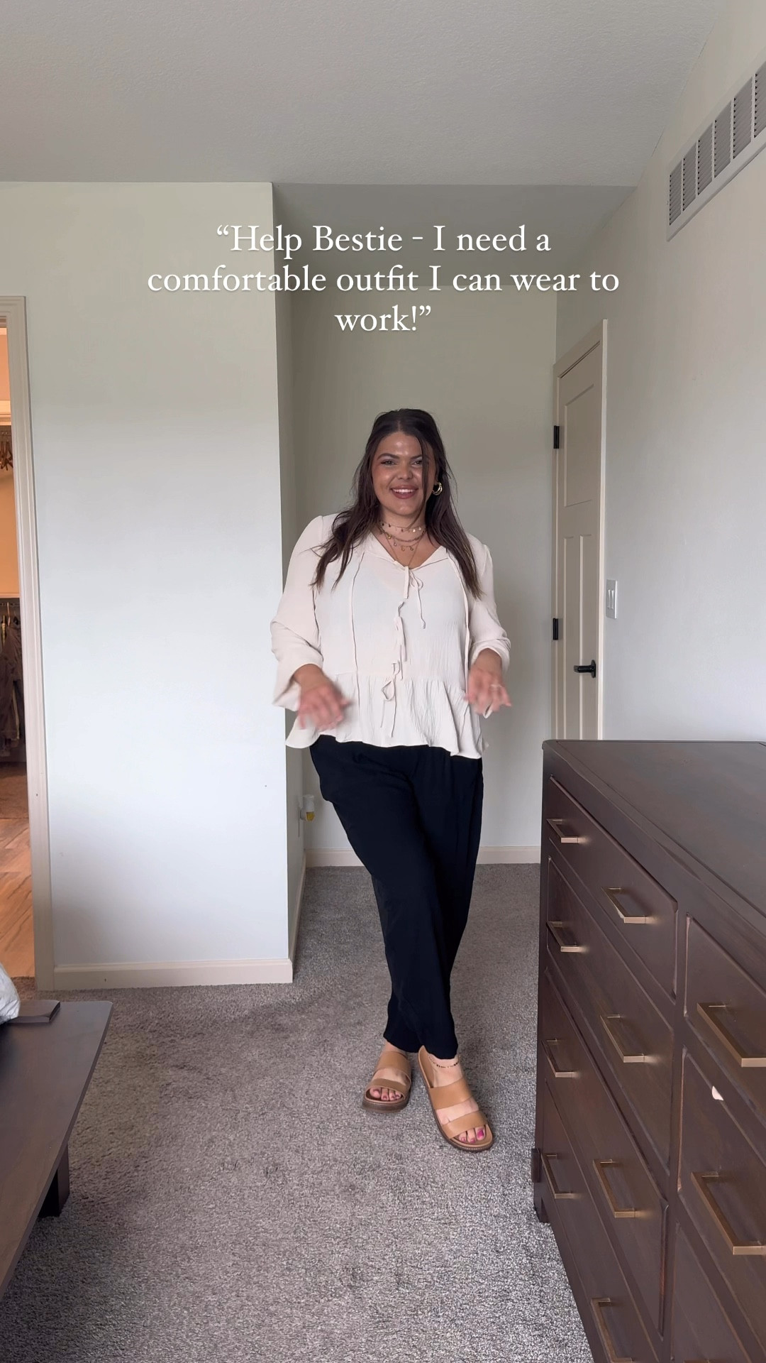 The big question is though, Can you wear sandals to work? 

Honestly this outfit is so comfy I’d wear it to the airport and I just might!!! Save this for teacher outfit or work outfit Inspo or even just comfy everyday mom outfit ideas 🤭 



Teacher outfit work outfit, Amazon outfit, mom outfit, Fall outfit, fall transition outfit

#LTKFindsUnder50 #LTKMidsize #LTKWorkwear