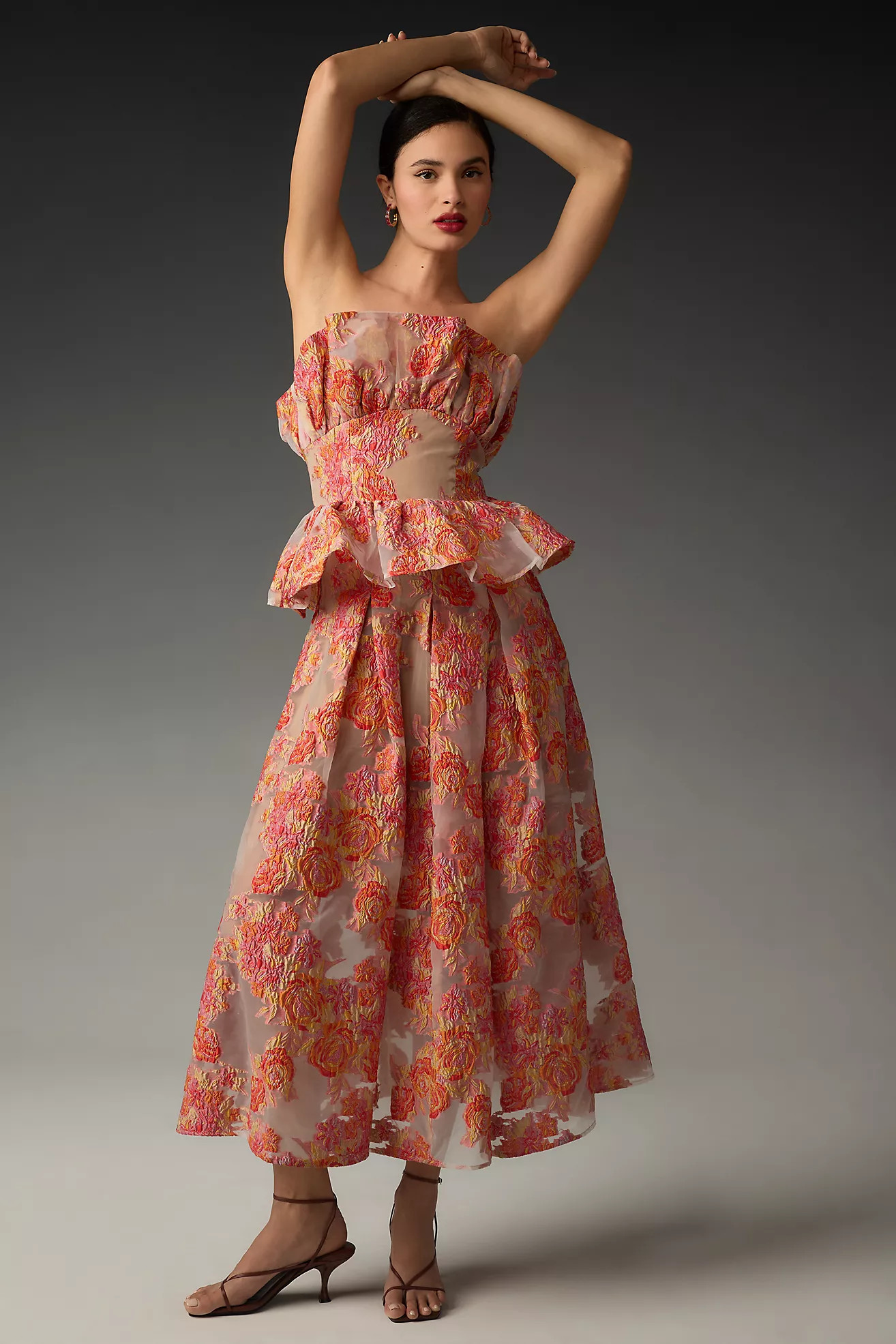 ELLIATT Fidelity Ruffle Midi Dress | Anthropologie (US)