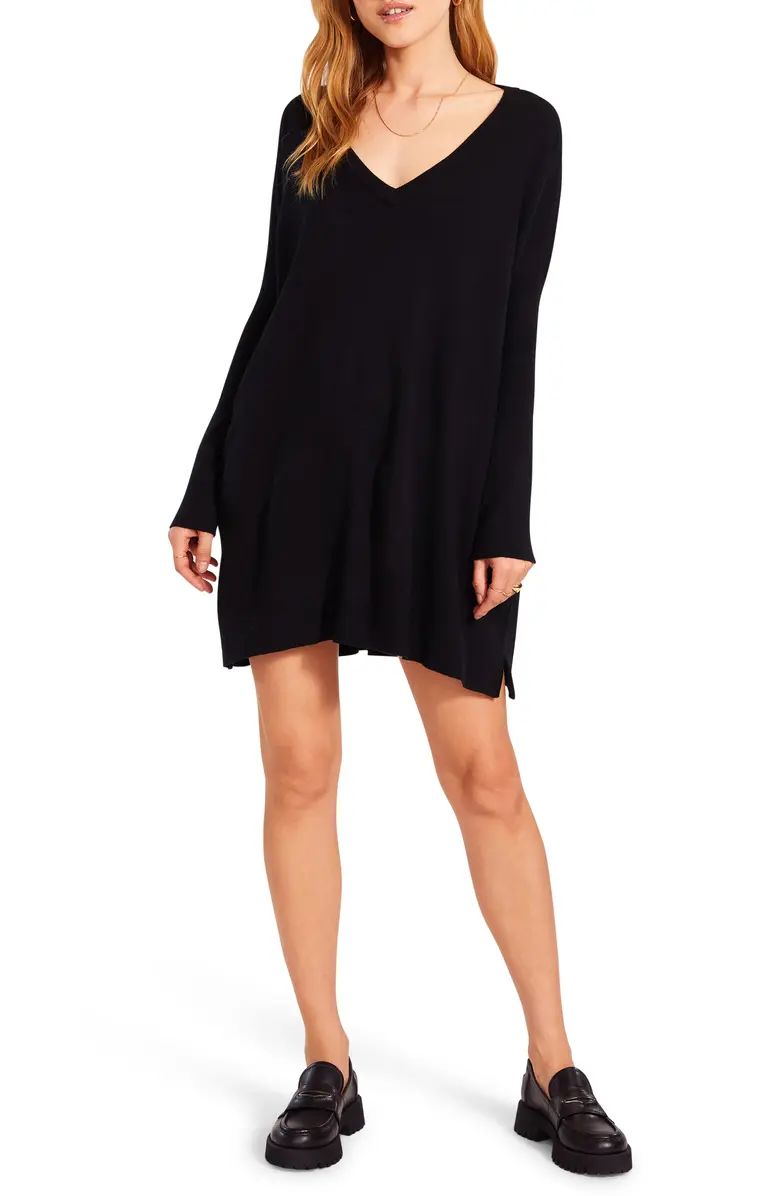 Add some sass to sweater-dress season in this swingy number knit to a very leggy length with drop... | Nordstrom