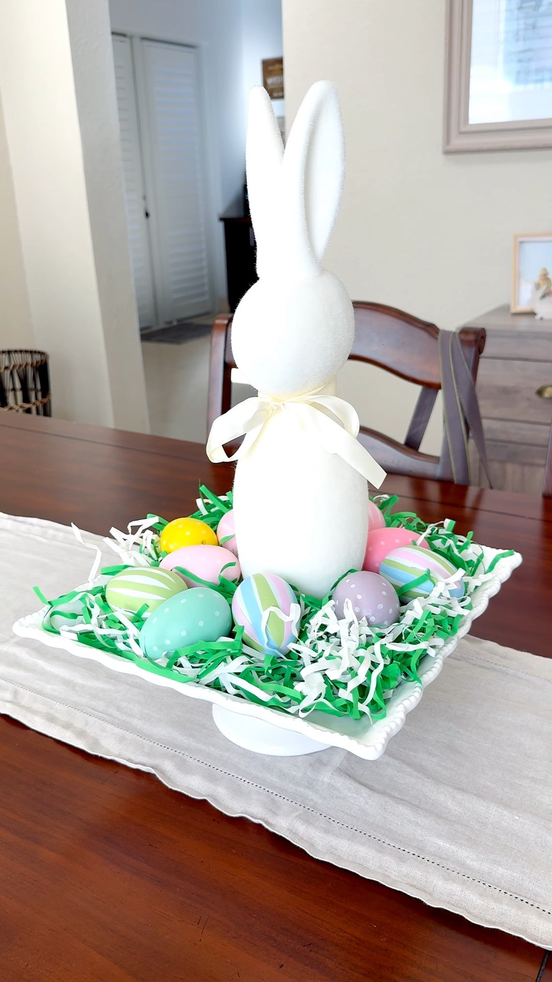 A quick Easter centerpieces for our dining table 🐰

Come back tomorrow for a little ASMR of me putting this together 🤍

My mom bought me the wooden eggs (& the bunny) but you can paint your own, too!

Save this for Easter decor inspo & find more like this in my Seasonal collection ✨ 

Easter centerpiece • Easter decorations • Easter decor • Easter home decor • Easter brunch decor • Easter brunch inspo • Easter decor inspo 

#LTKSeasonal #LTKHome