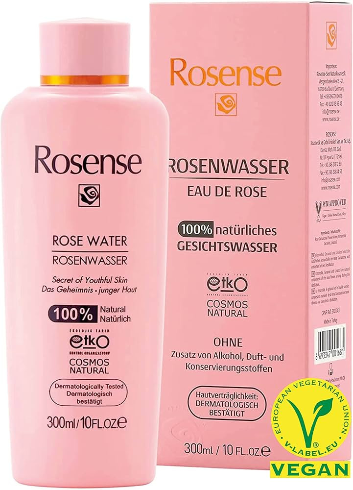 Rosense 100% Natural Rosewater (Eau de Rose) | Amazon (DE)