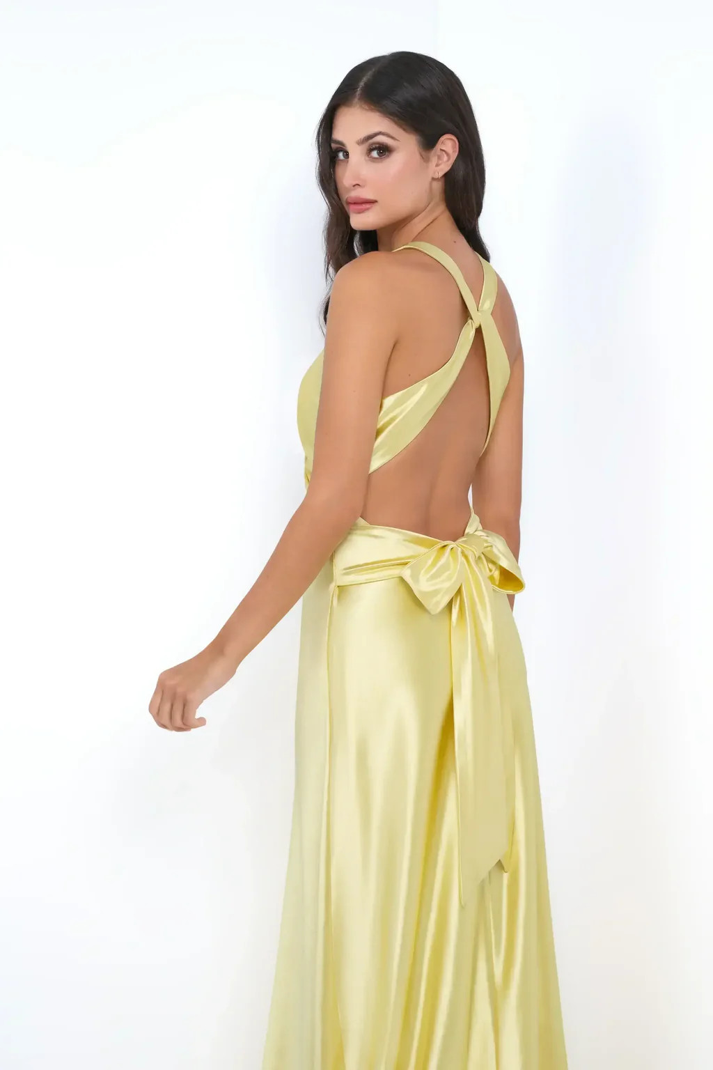Odette Maxi Dress - Yellow | Lady Black Tie