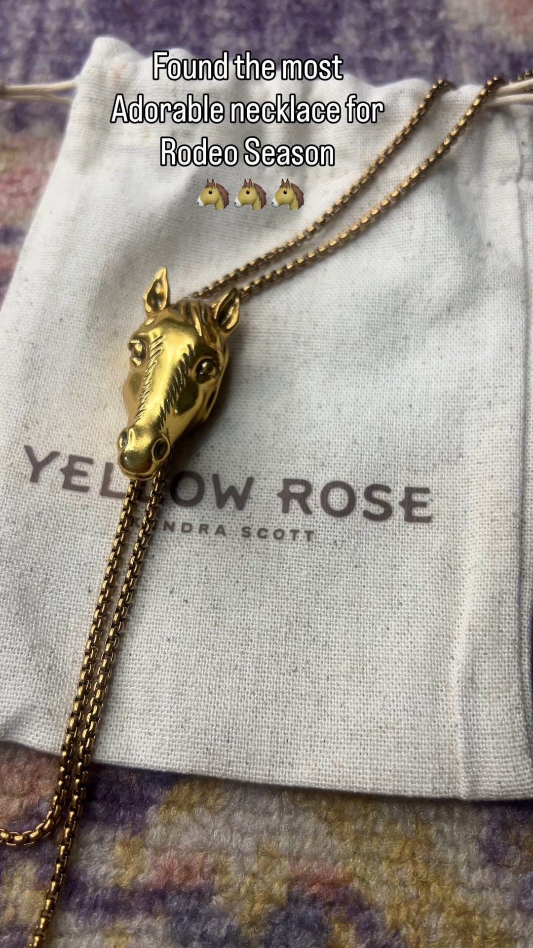 I found the most adorable necklace for Rodeo season! 