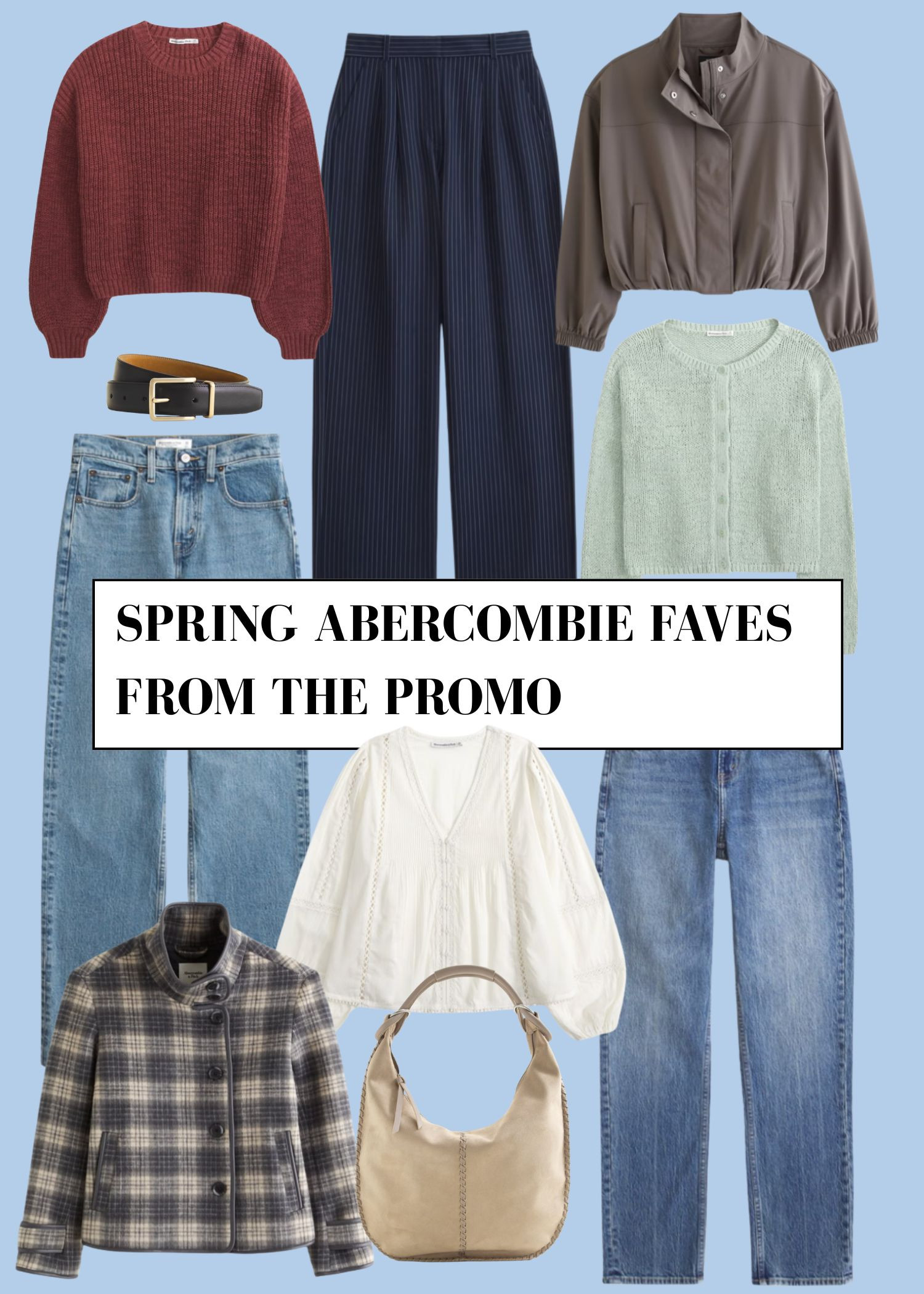 Spring Abercrombie Faves 🌷 20-40% off everything plus use code: AFxLTK for an extra 15% off 
 
Wardrobe Staples, Spring Style, Spring Fashion, Spring Outfit, Jeans, Knitwear, Check Coat, Suede Bag, Jumper, Bomber Jacket, Sloane Trousers, Casual Style 

 #LTKuk #LTKspring #LTKeurope
