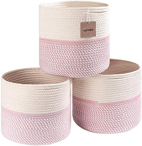 voten Cube Storage Baksets Bins 11x11’’ Fit 12x12’’ Cube Storage Organizer Bookcases Shel... | Amazon (US)