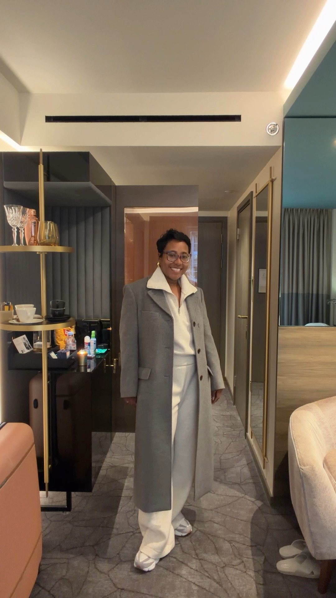 Holiday travel season wearing this comfy set from Old Navy and my new favorite gray coat

Casual travel outfit 
Matching sweats 
What to wear to London


#LTKSeasonal #LTKgrwm