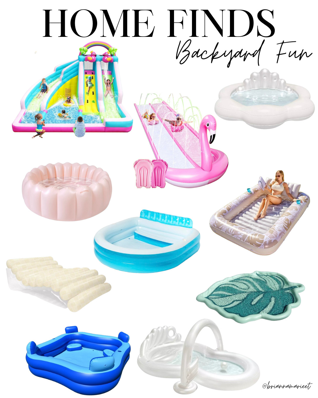 There's so many fun waterpark type inflatables for the backyard, and they're for the whole family! So fun! 

 #LTKSeasonal #LTKHome #LTKFamily