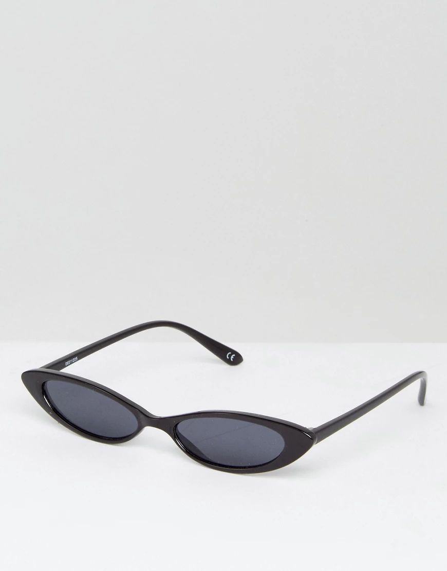 ASOS DESIGN cat eye fashion glasses-Black | ASOS (Global)