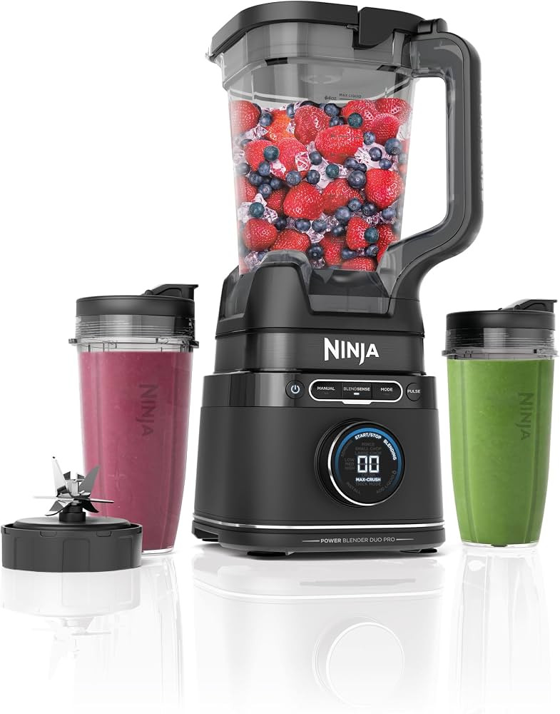 Ninja 2-in-1 Detect Power Mixer Pro & Single Serve, 1200W Mixer mit Krug, & 2x Single Serve Tasse... | Amazon (DE)