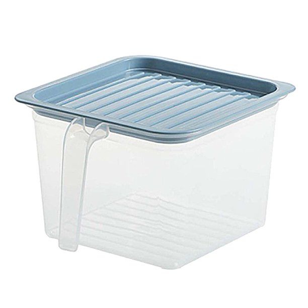 1/3Pcs 1L 1.7L Refrigerator Storage Organizer Bin with Handle & Lid Food Storage Container Fridge... | Walmart (US)