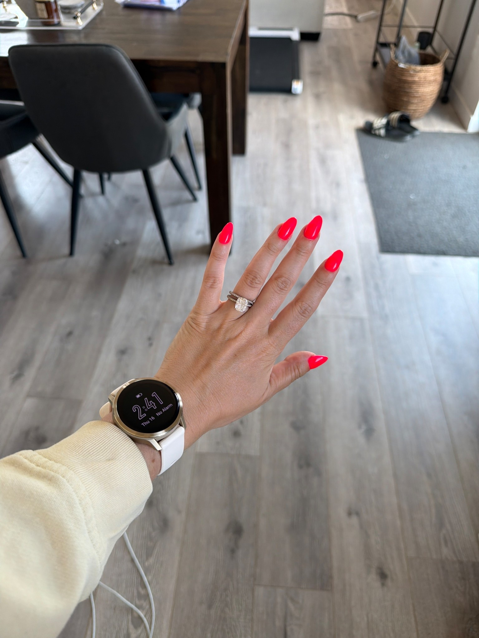 I love my Garmin Venu 4 watch. The battery lasts for 11 days and is the comfiest I’ve ever experienced a fitness watch to be! Also she’s so easy to dress up or down. Absolutely love and I know you will too.

#LTKdayinmylife #LTKfitnessgoals #LTKootd