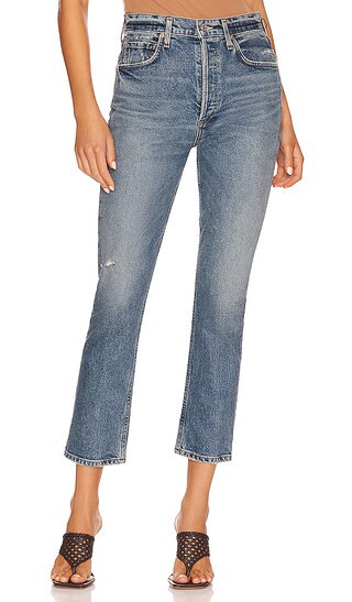 Jolene High Rise Vintage Slim in Songbird | Revolve Clothing (Global)