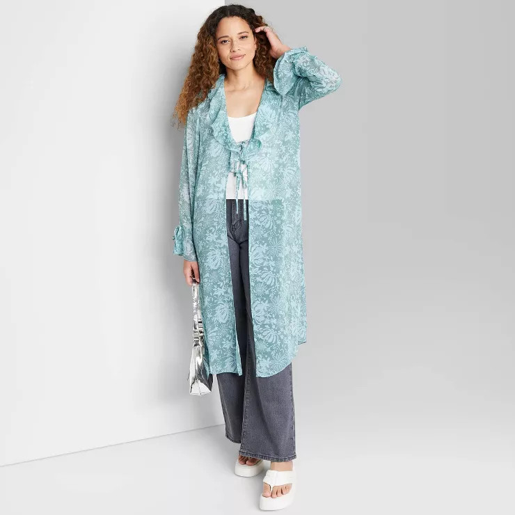 Women's Ruffle Duster Jacket - Wild Fable™ | Target