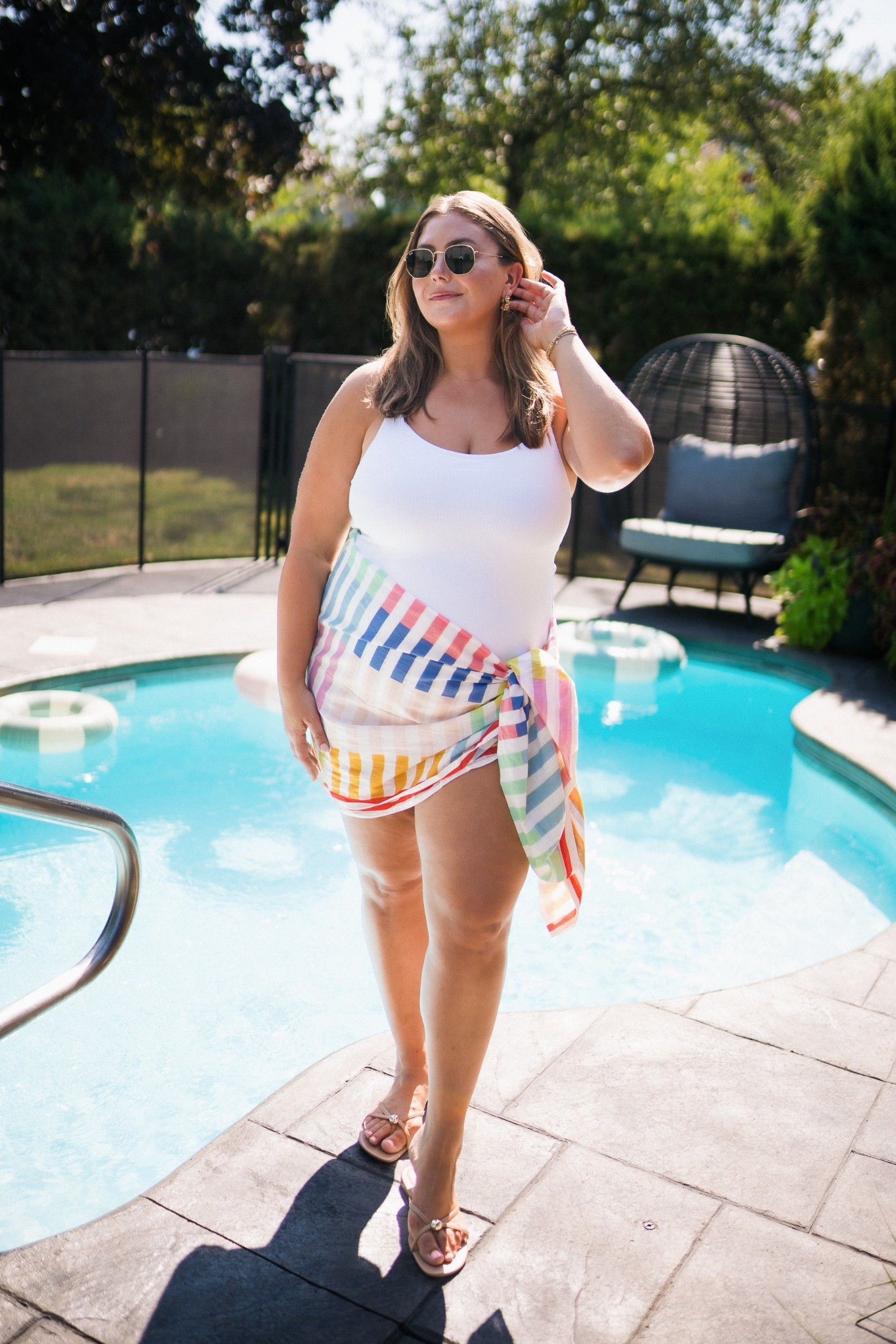 Wearing size 2X in swimsuit & XXL in sarong. Sharing similar styles. Use CARALYNM at Cakes Body. 

#LTKPlusSize #LTKStyleTip #LTKSwim