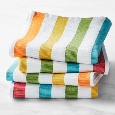 Rainbow Stripe Towels, 20" X 30", Set of 4 | Williams-Sonoma