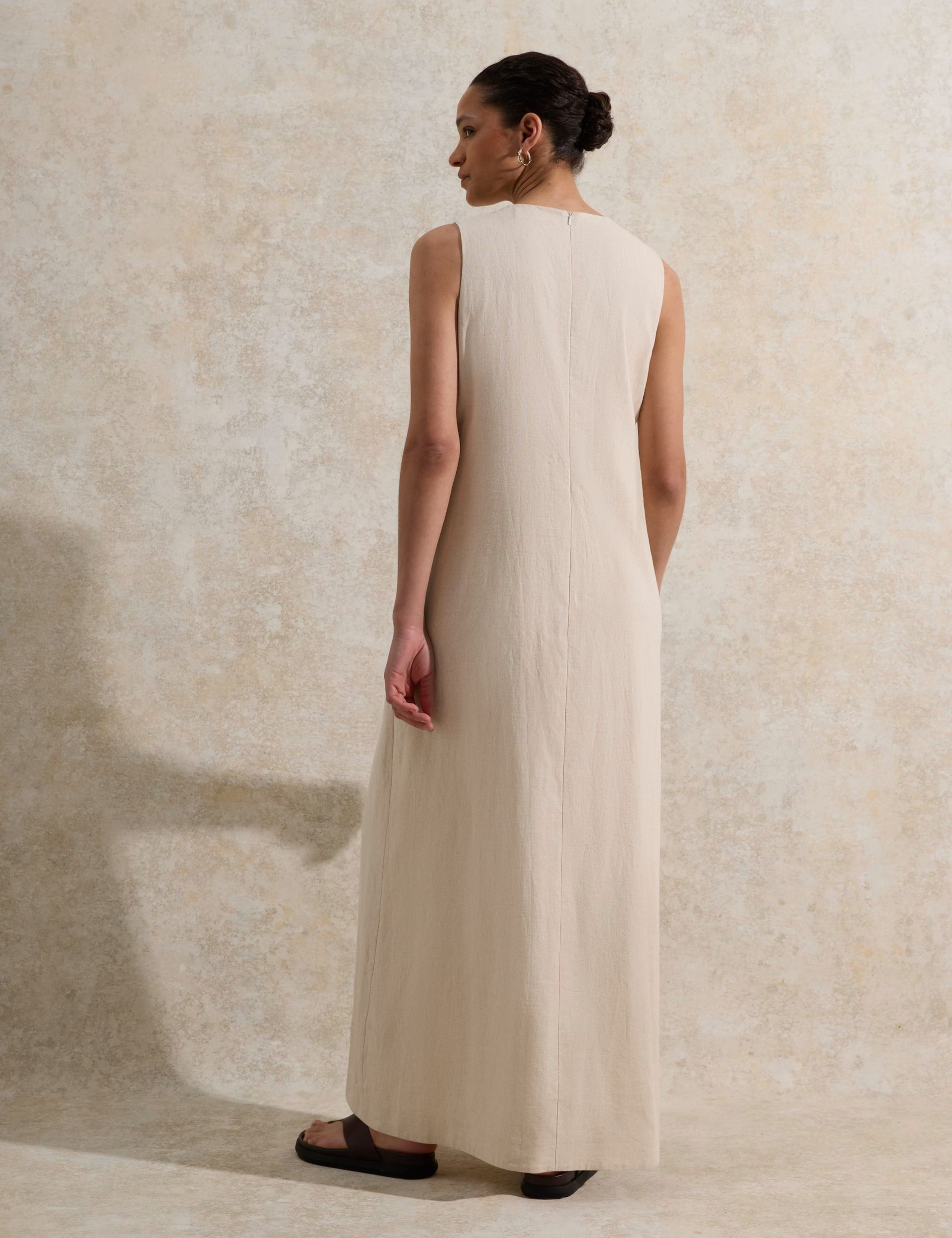 Linen Rich Maxi Tea Dress | Marks & Spencer (UK)