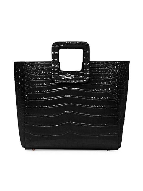 Shirley Croc-Embossed Leather Tote | Saks Fifth Avenue