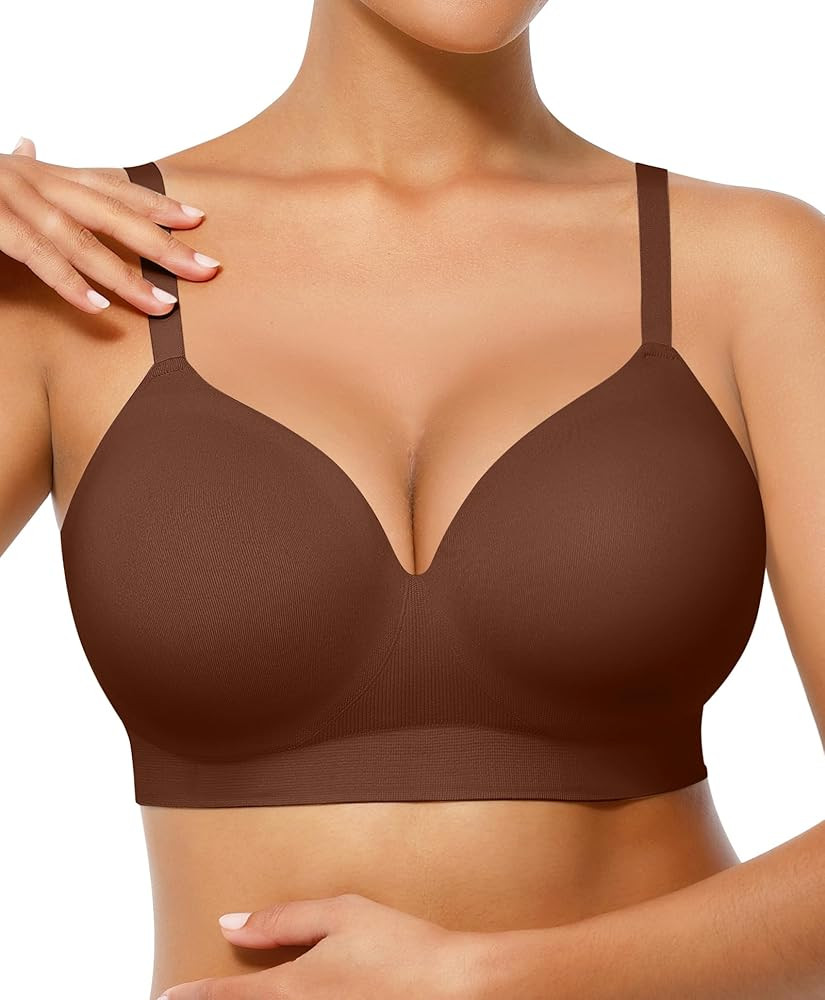 FeelinGirl Wireless Supportive Bra for Women, Seamless Comfort Bralettes No Underwire Full Covera... | Amazon (US)