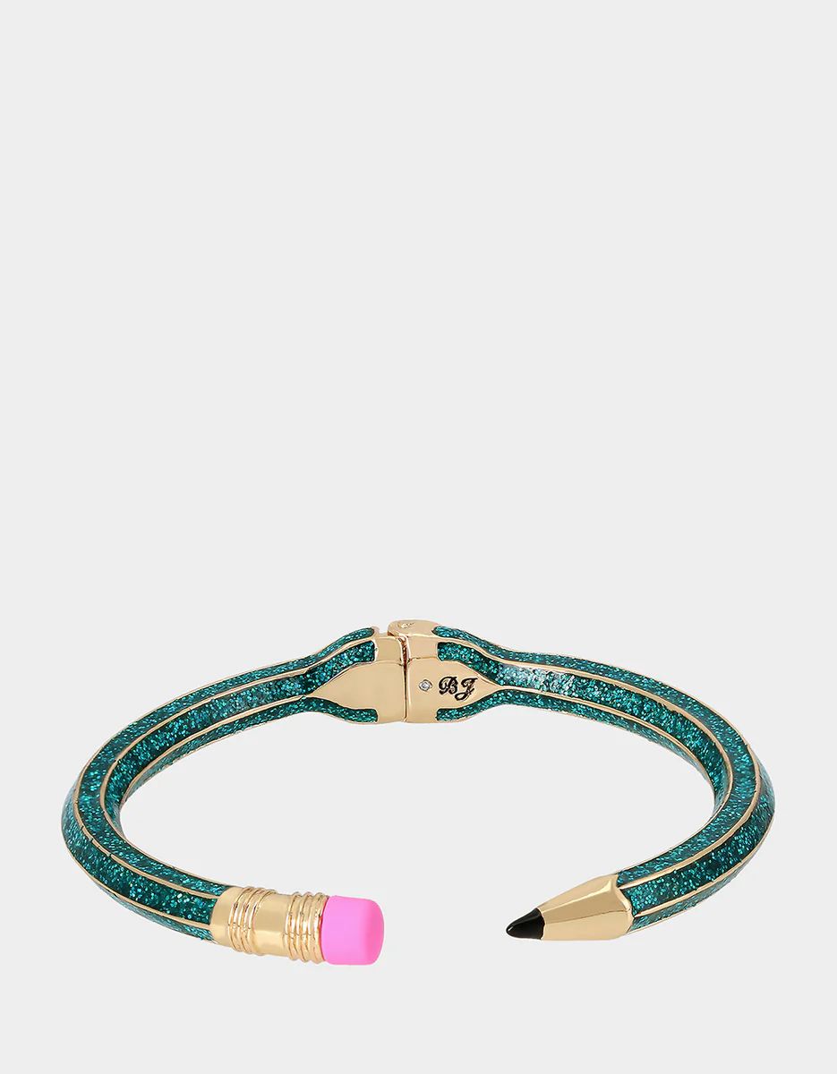 BACK TO COOL TEAL PENCIL BANGLE TEAL | Betsey Johnson