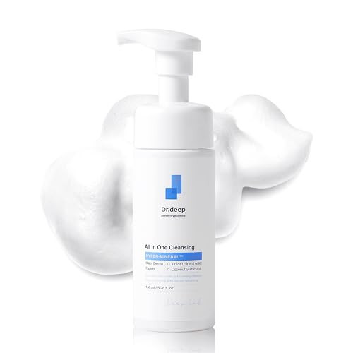 Dr.Deep All in One Cleansing - Korean Foaming Facial Cleanser for Bumpy Skin & Blackheads, Makeup Removing Cleanser & Gentle Face Wash for All Skin Types - 5.07 fl. oz | Amazon (US)