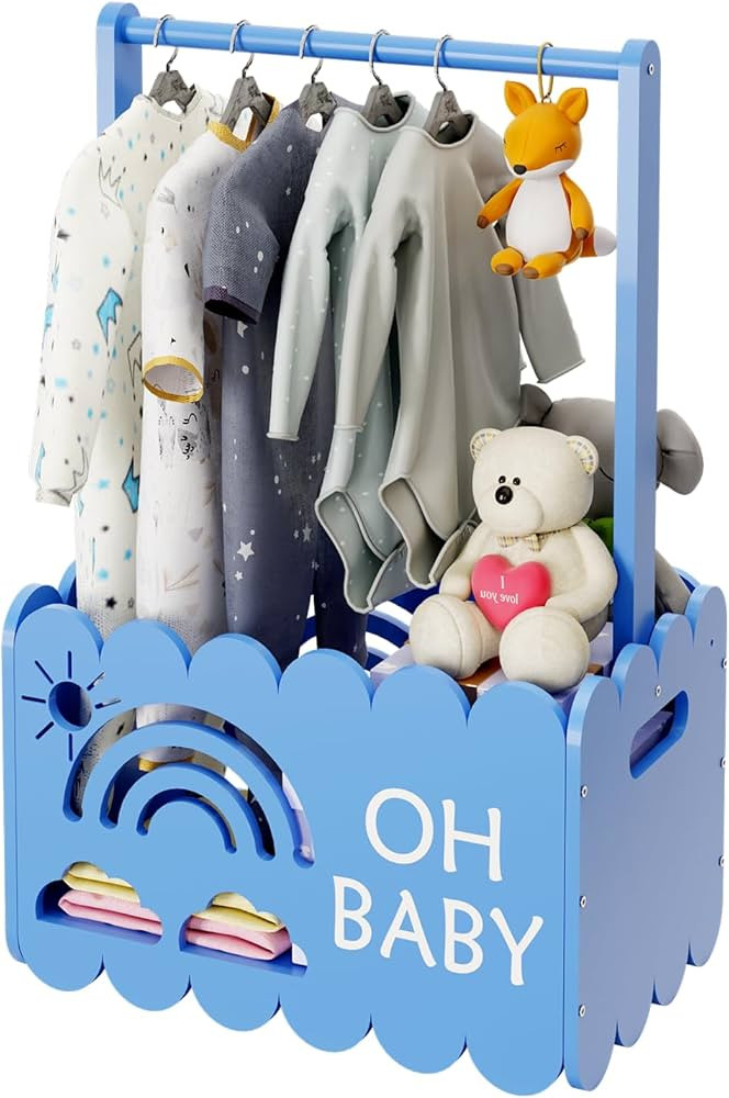 Wooden Baby Shower Crate Closet, Wooden Baby Shower Crate Closet, Boys and Girls for Baby Shower ... | Amazon (US)