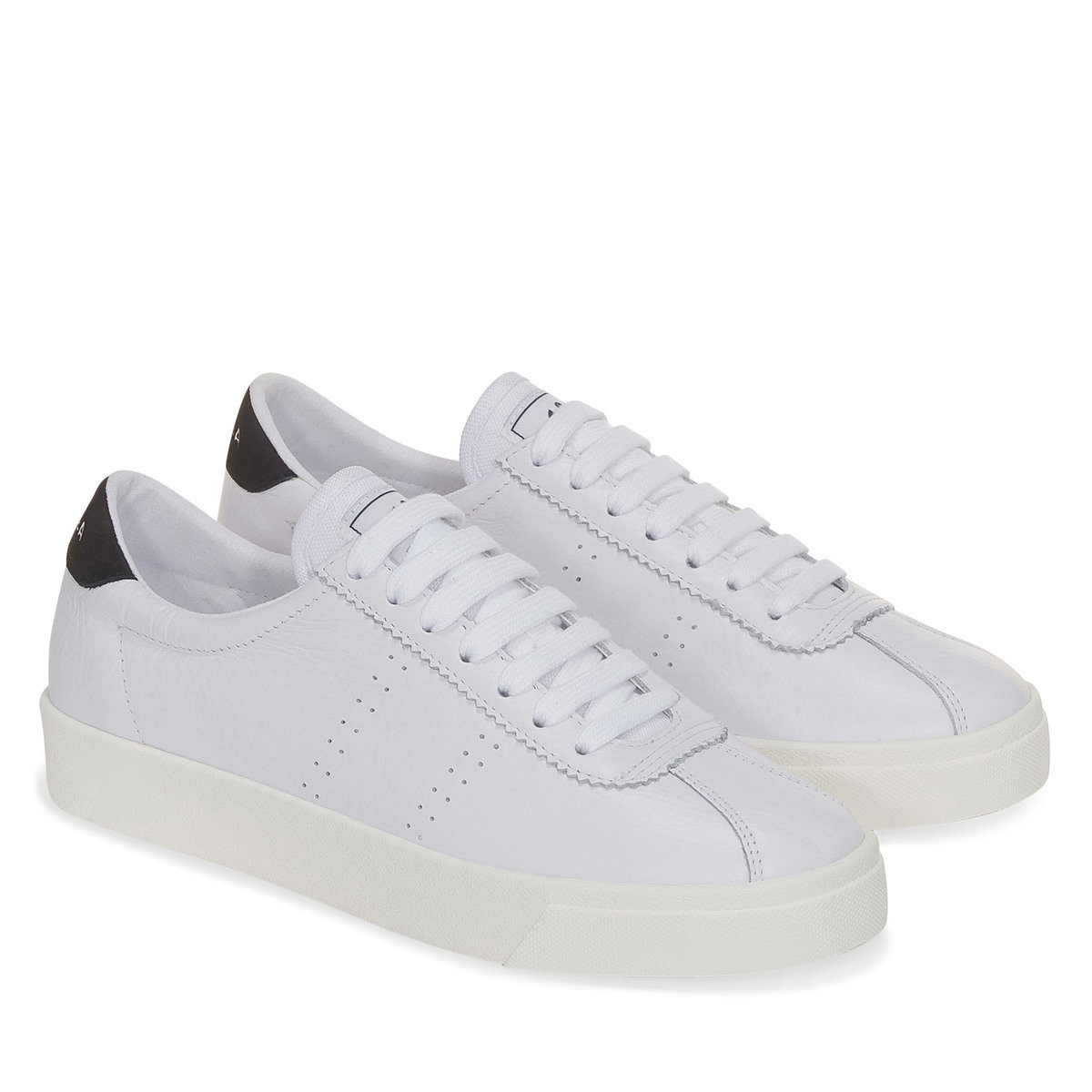 2843 CLUB S COMFORT LEATHER White_Bristol Black_F Avorio | Superga (UK)