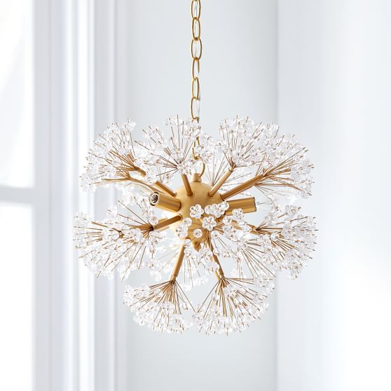 Monique Lhuillier Crystal Flowers Chandelier | Pottery Barn Teen