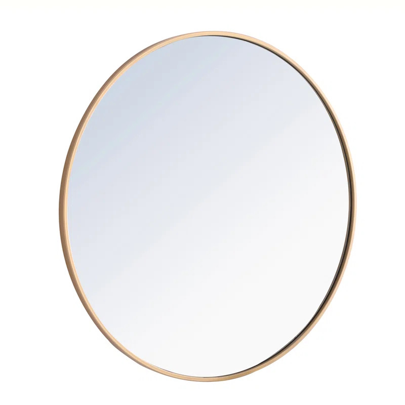 Sabine Metal Round Wall Mirror | Wayfair North America
