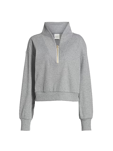 Belmont Waffle-Knit Half-Zip Sweatshirt | Saks Fifth Avenue
