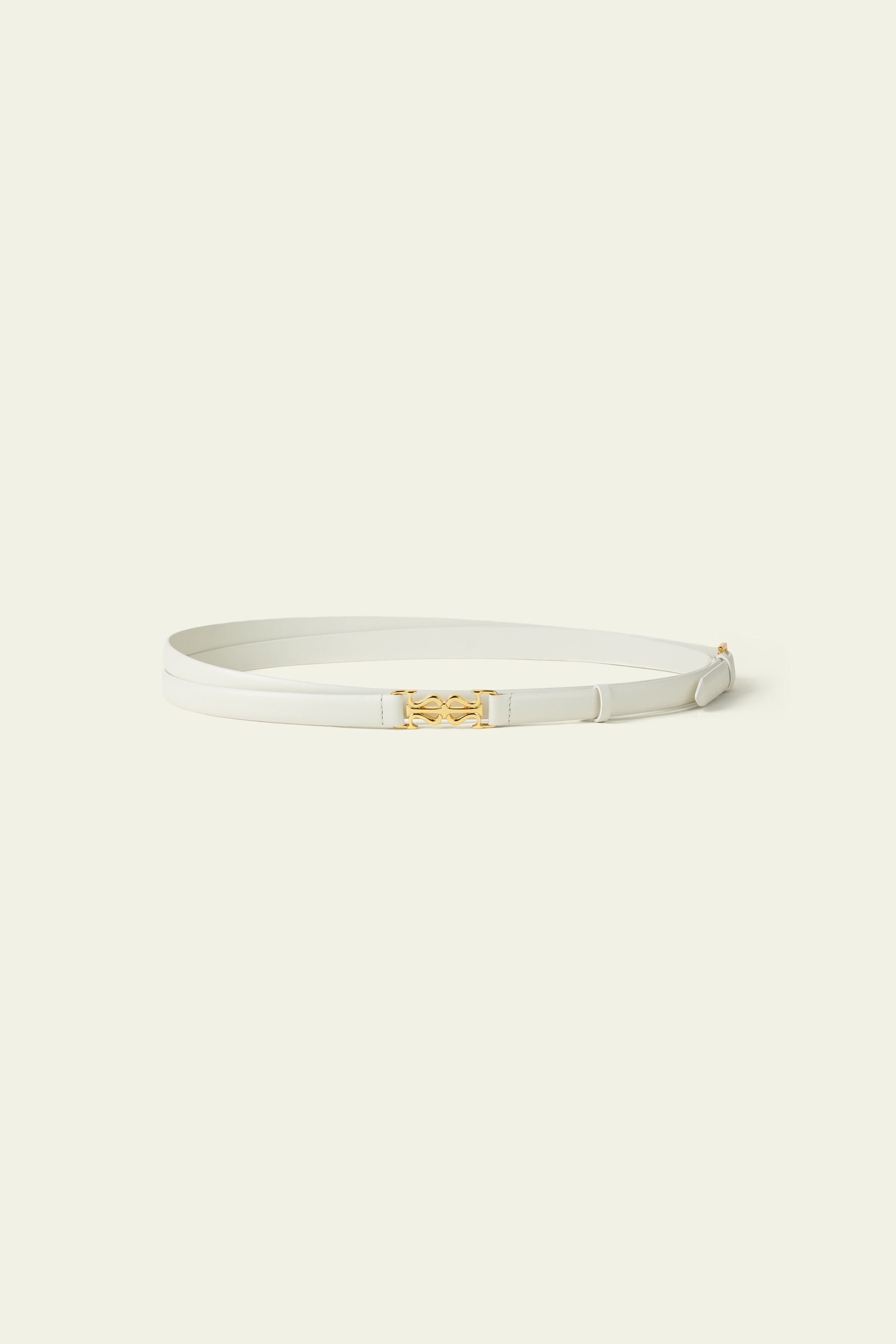 Ceinture fine en cuir à double bride | LILYSILK