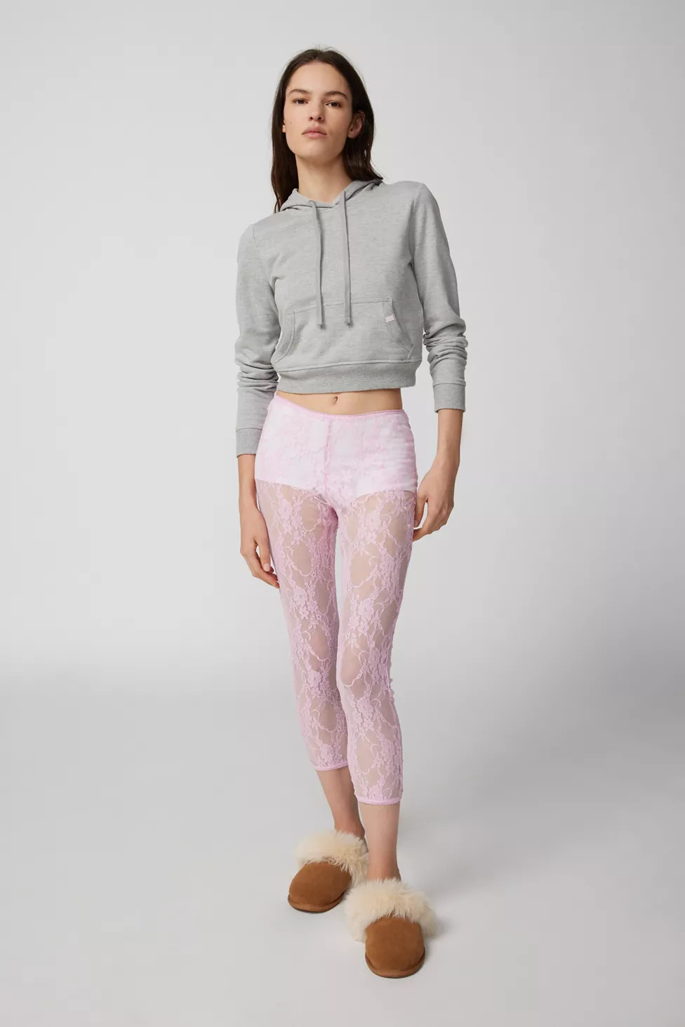Out From Under Ivy Sheer Lace Capri Pant | Urban Outfitters (US and RoW)