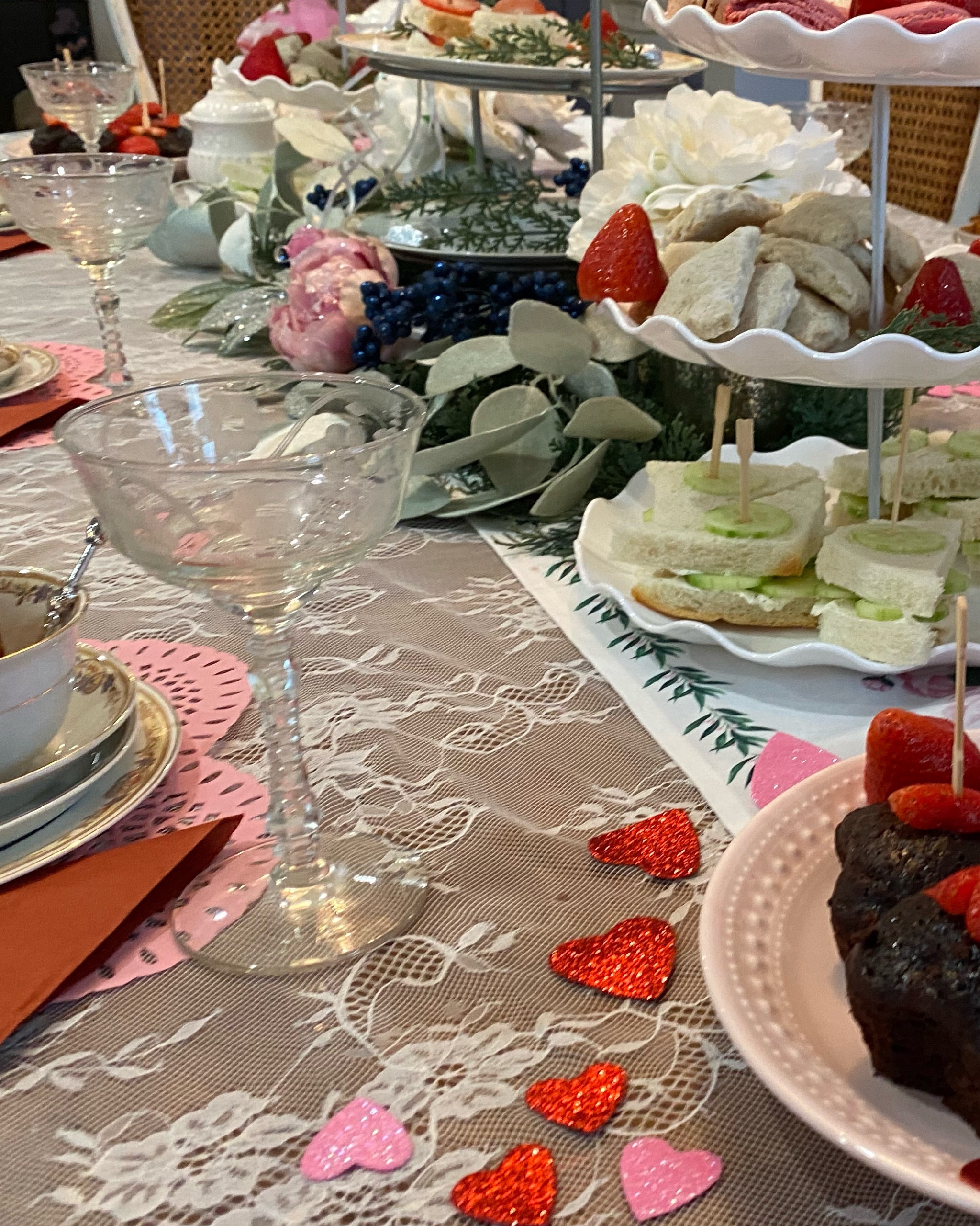 Tea party, Galentines Day, Valentines party, baby shower, wedding shower, engagement party, bachelorette party

White Lace Tablecloth Rectangle Vintage Embroidered Fall Wedding Tablecloths Overlay for Outdoor Party Thanksgiving Home Decor

Pink Rose Gold Heart Confettis for Anniversary Baby Shower Wedding Table Scatter Decorations, Luau, Princess Birthday Party Favor 200pcs

5 Piece Cake Stand Set with 2xLarge 3-Tier Cupcake Stands + 3X Appetizer Trays Perfect for Wedding Birthday Baby Shower Tea Party

Vintage PAIR WHITE Cane back armed French dining kitchen oatmeal fabric Shabby Romantic Farmhouse Furniture Painted Furniture

Godinger Champagne Glasses, Champagne Glass Set, Coupes Barware Glasses - Set of 4, 6oz., Dublin Crystal Collection

Press for champagne Champagne Wall Plaque Christmas Bell Plaque Window Hotel

#LTKfindsunder50 #LTKhome #LTKbaby