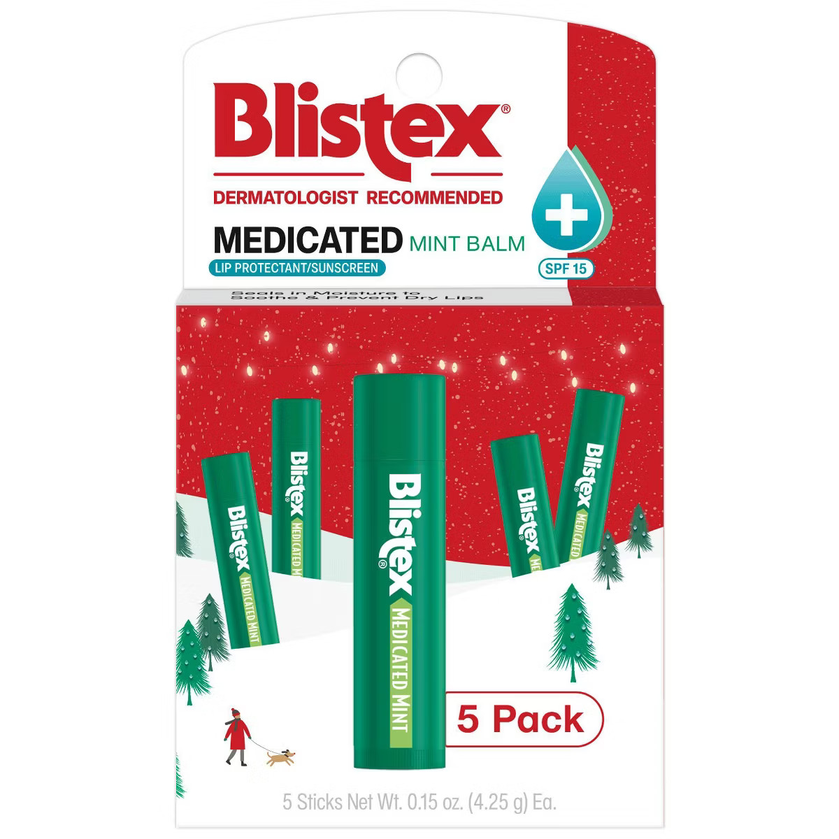 Blistex Medicated Mint Lip Balm - SPF 15 - 0.15oz | Target